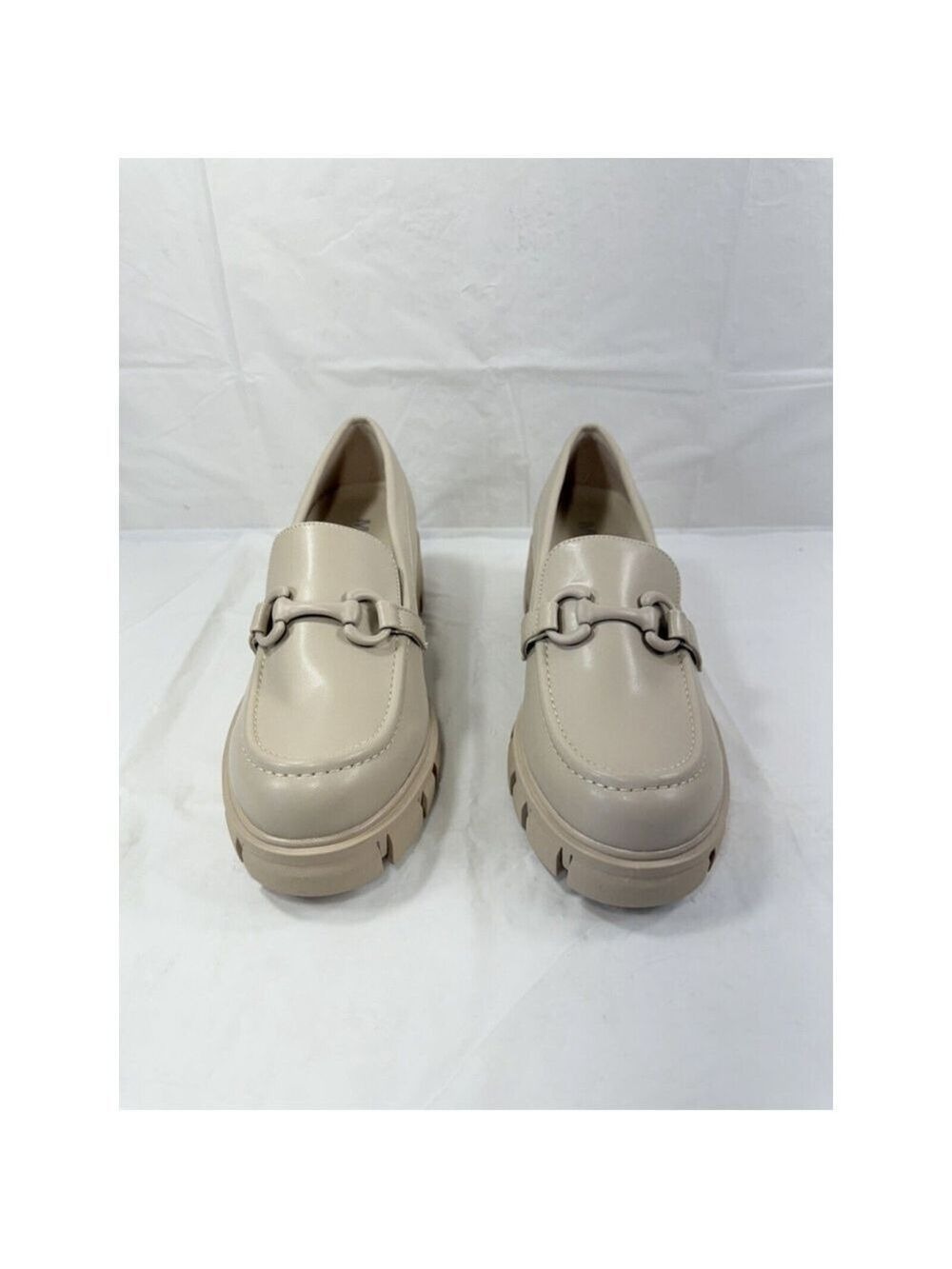 Mia kary chunky platform loafer size 8.5 beige lug